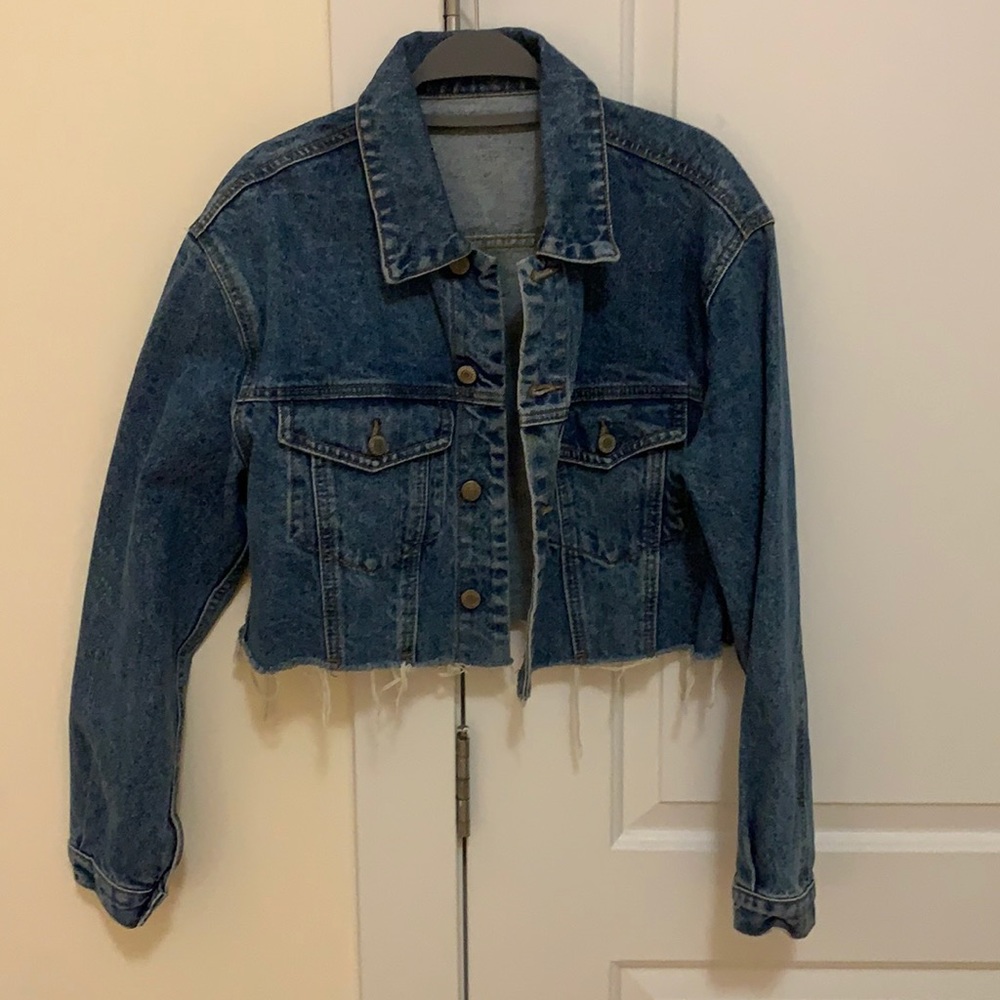 Pacsun cropped jean jacket